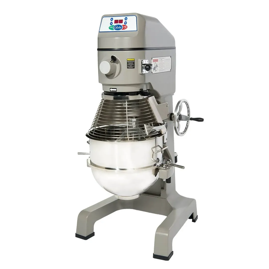 Globe SP30 30 qt Planetary Floor Mixer with Timer, 1 HP, 3-Speed, #12 Hub