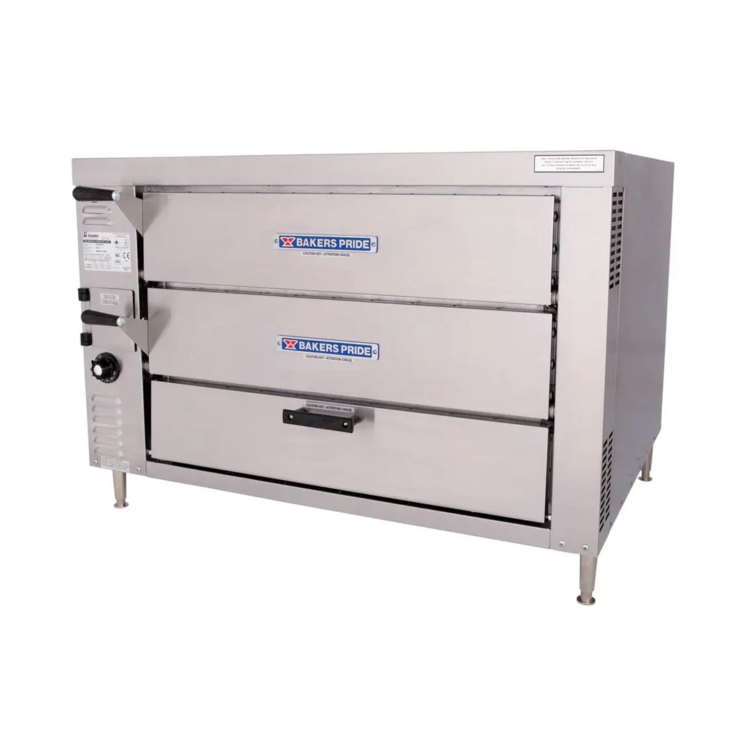 Bakers Pride GP61 41" Double Deck Gas Countertop Pizza Oven w/ 45,000 BTU, Stackable