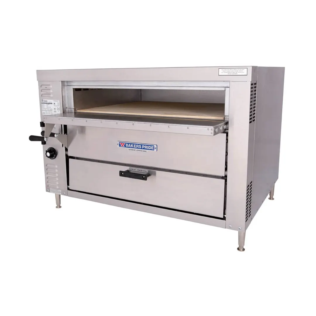 Bakers Pride GP61 41" Double Deck Gas Countertop Pizza Oven w/ 45,000 BTU, Stackable