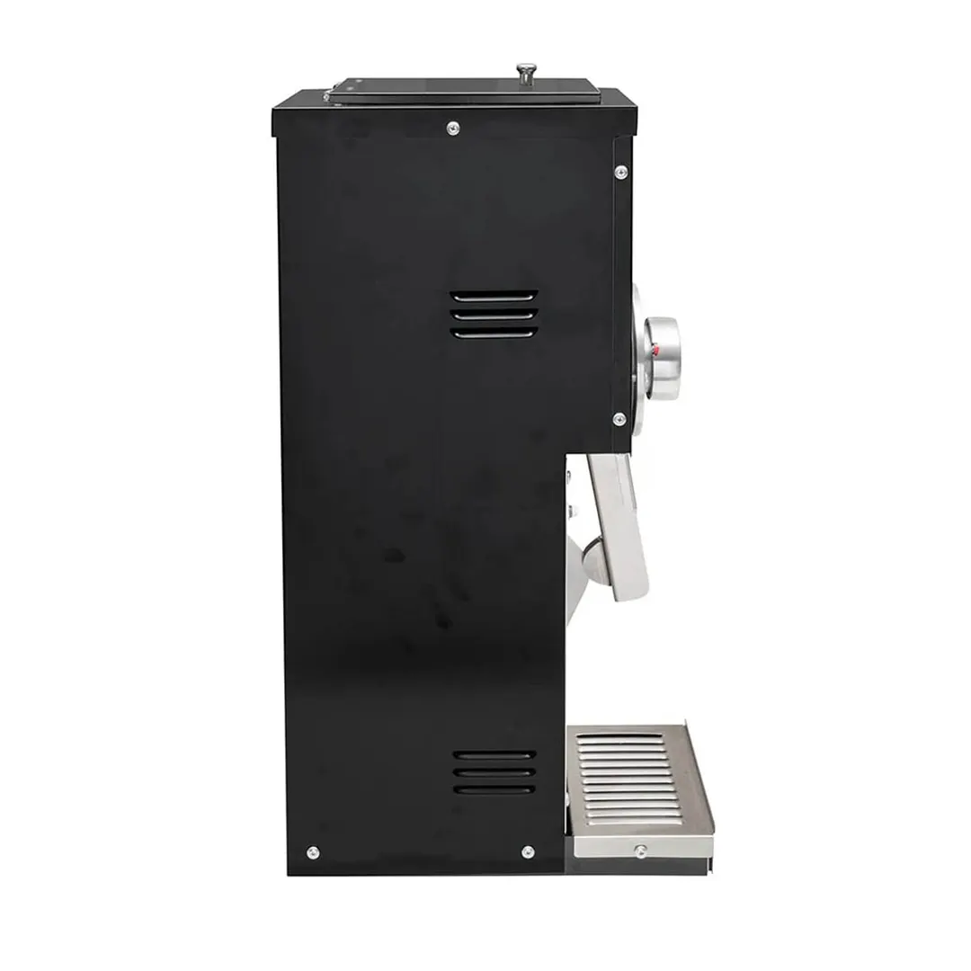 Grindmaster 890BS 7" Wide Space Saver Retail Coffee Grinder w/ 3.0 lbs. Hopper Cap - 1/2 HP - Black