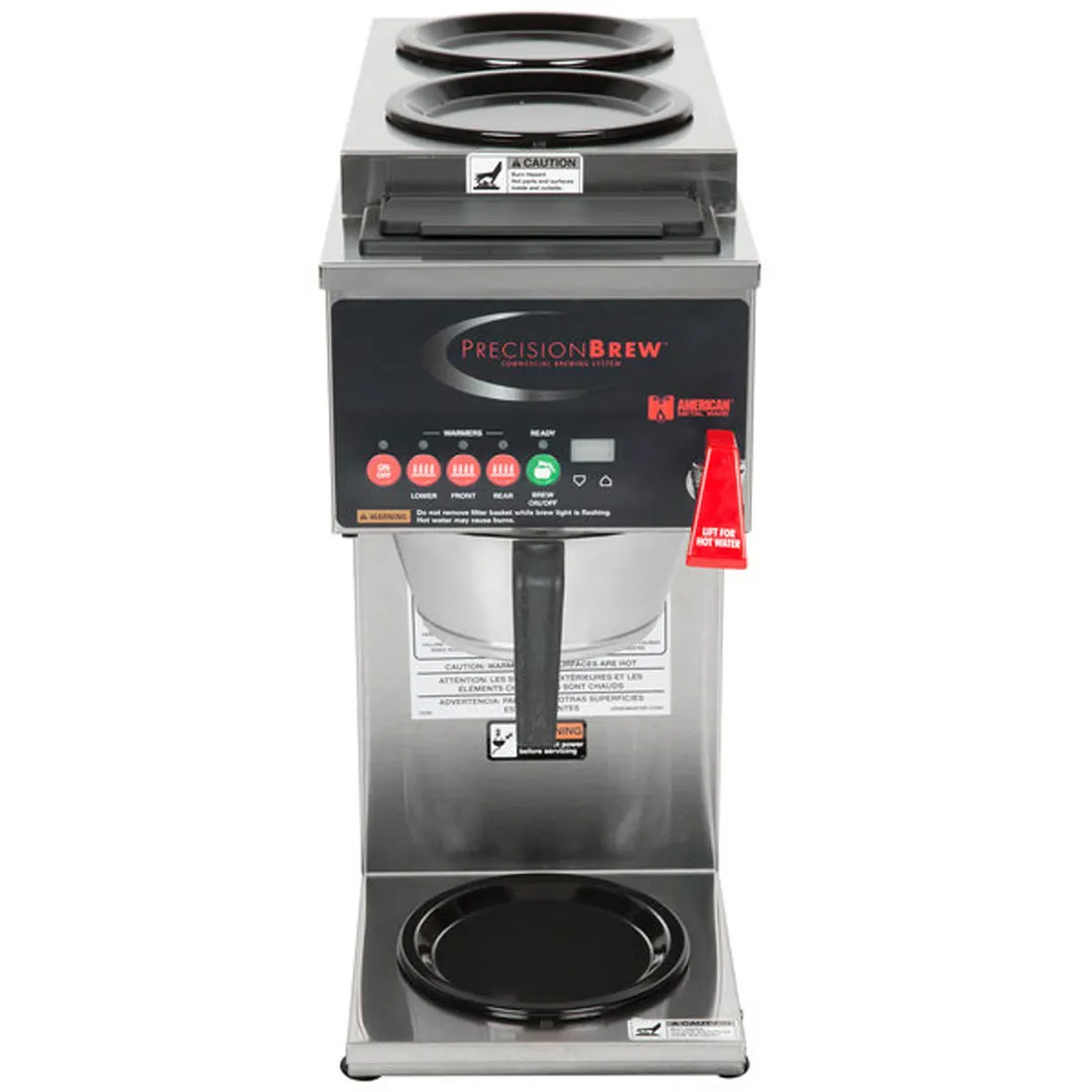 GRINDMASTER B-3-120V Automatic Fill Coffee Brewer for Decanters With Hot Water Faucet, Single
