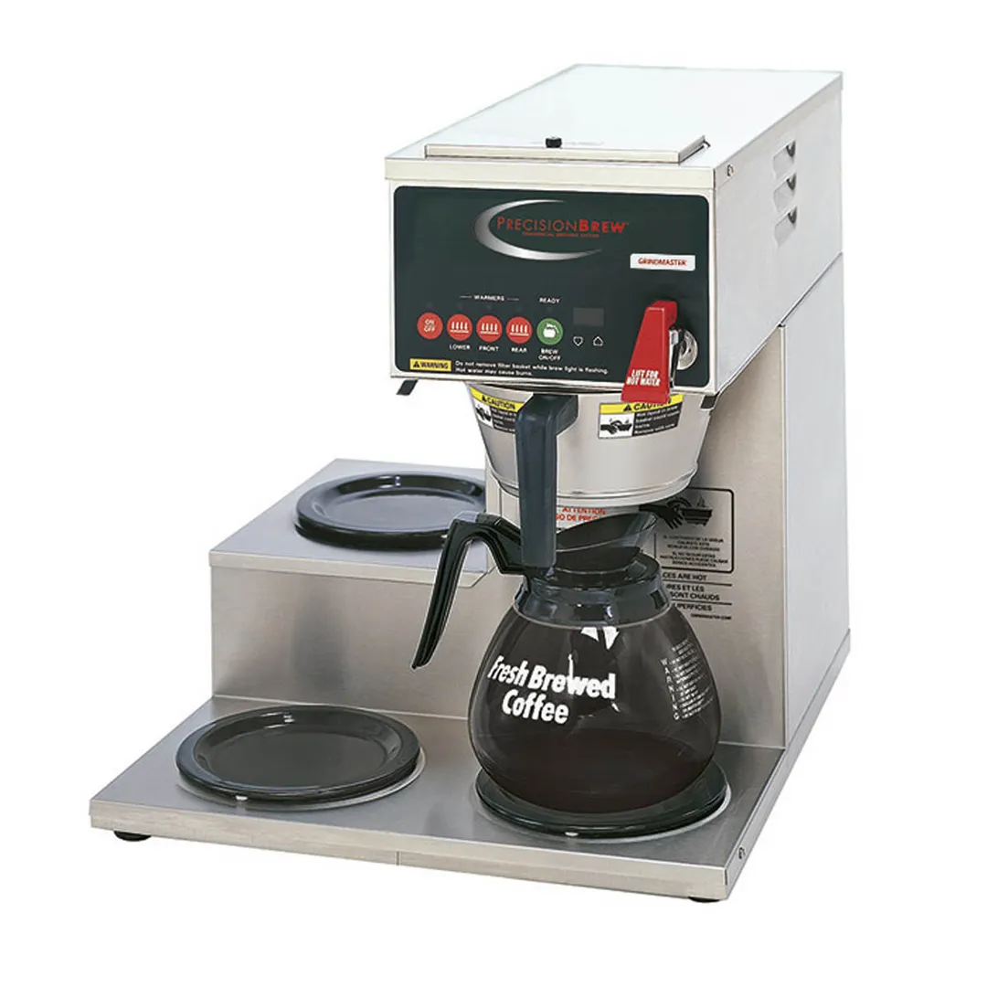 GRINDMASTER B-3WL-120V Automatic Fill Coffee Brewer for Decanters With Hot Water Faucet, Single