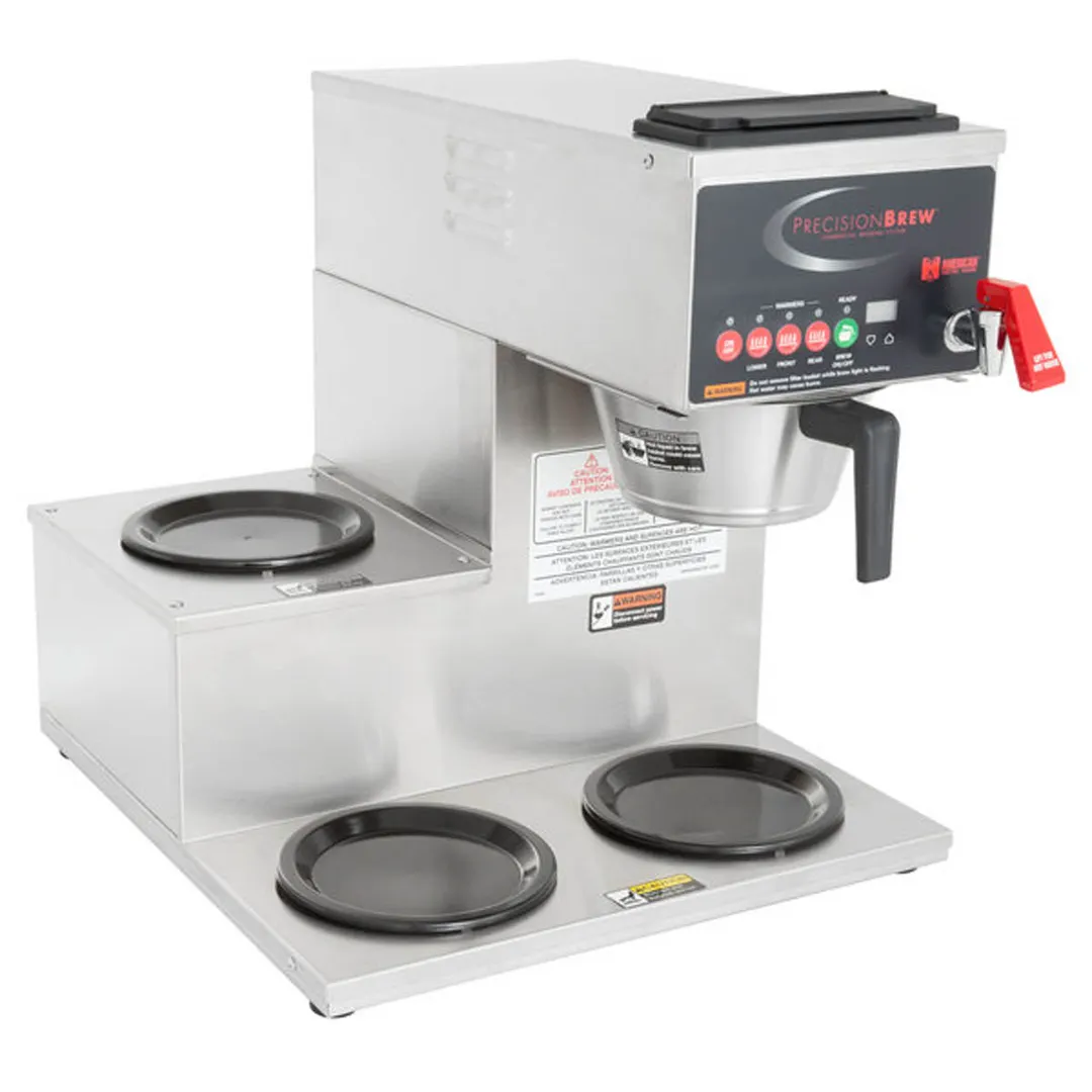 GRINDMASTER B-3WL-120V Automatic Fill Coffee Brewer for Decanters With Hot Water Faucet, Single