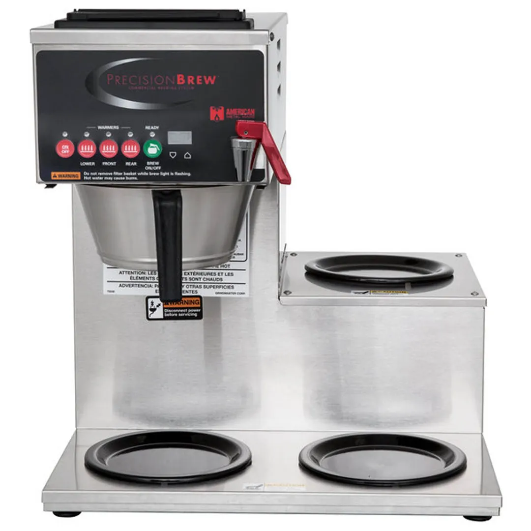 GRINDMASTER B-3WR-120V Automatic Fill Coffee Brewer for Decanters With Hot Water Faucet, Single