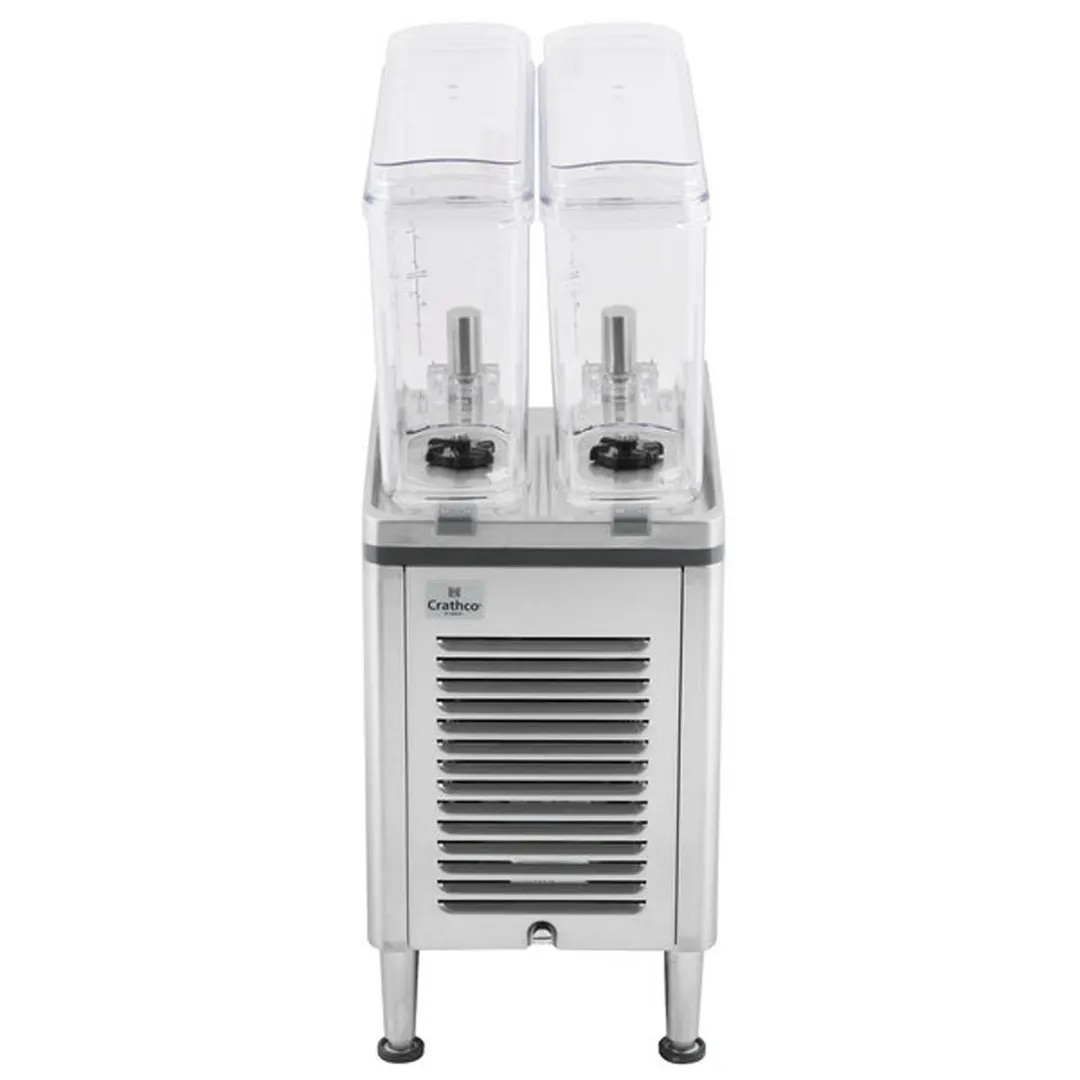 Crathco® CS-2E-16-290 Simplicity® Bubbler® Mini-Twin Pre-Mix Cold Beverage Dispenser