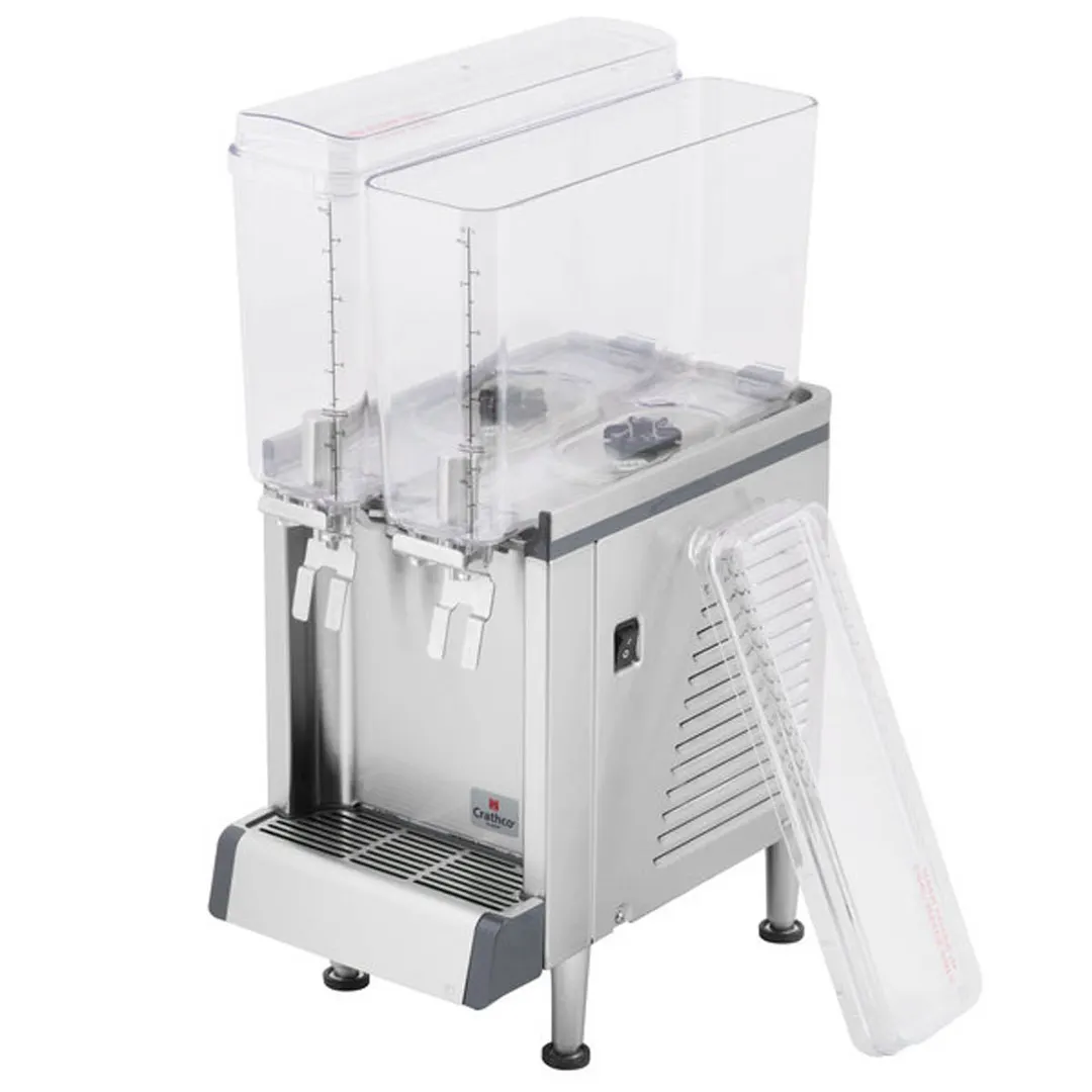 Crathco® CS-2E-16-290 Simplicity® Bubbler® Mini-Twin Pre-Mix Cold Beverage Dispenser