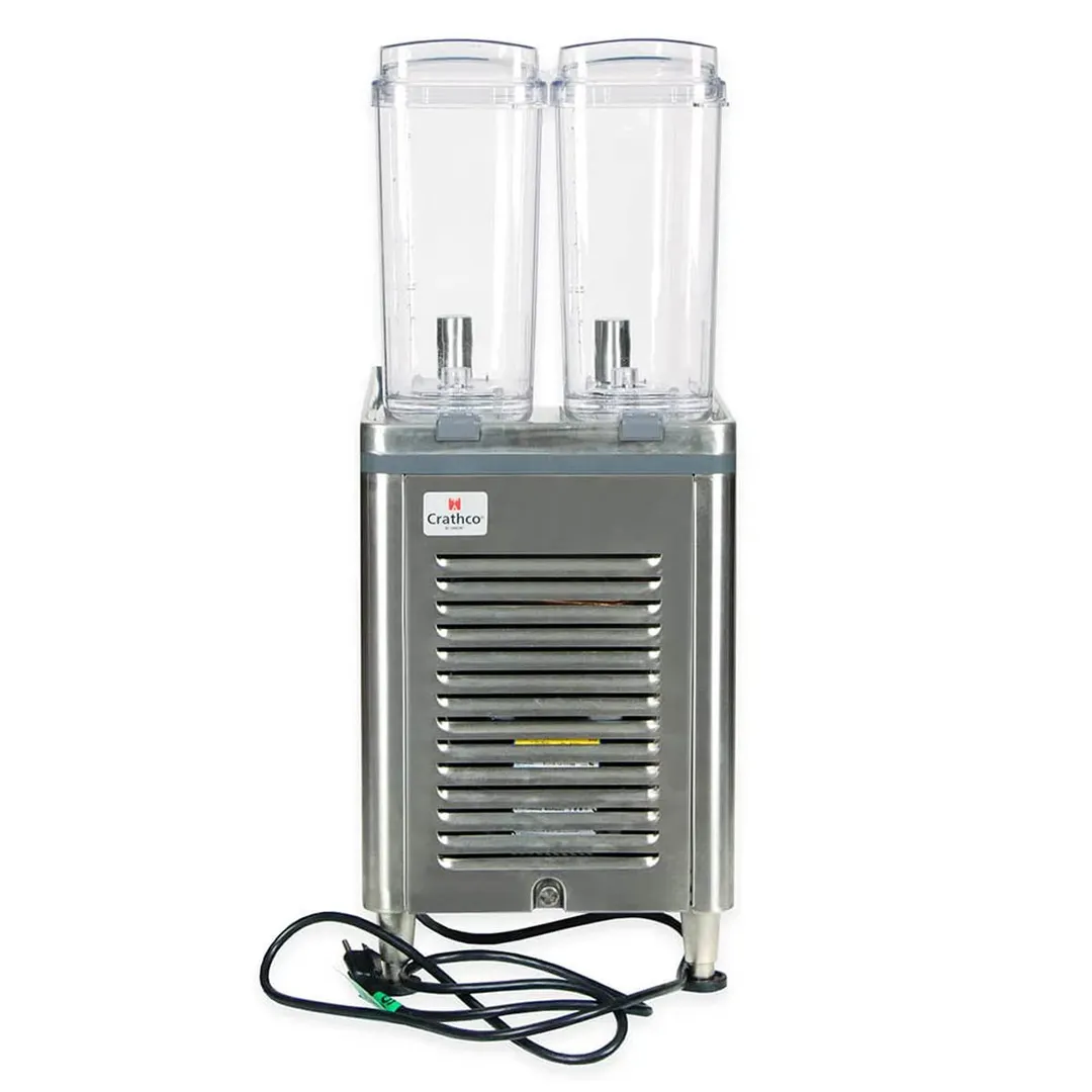 Crathco® CS-2E-16-290 (BPA FREE) Simplicity® Bubbler® Mini-Twin Pre-Mix Cold Beverage Dispenser