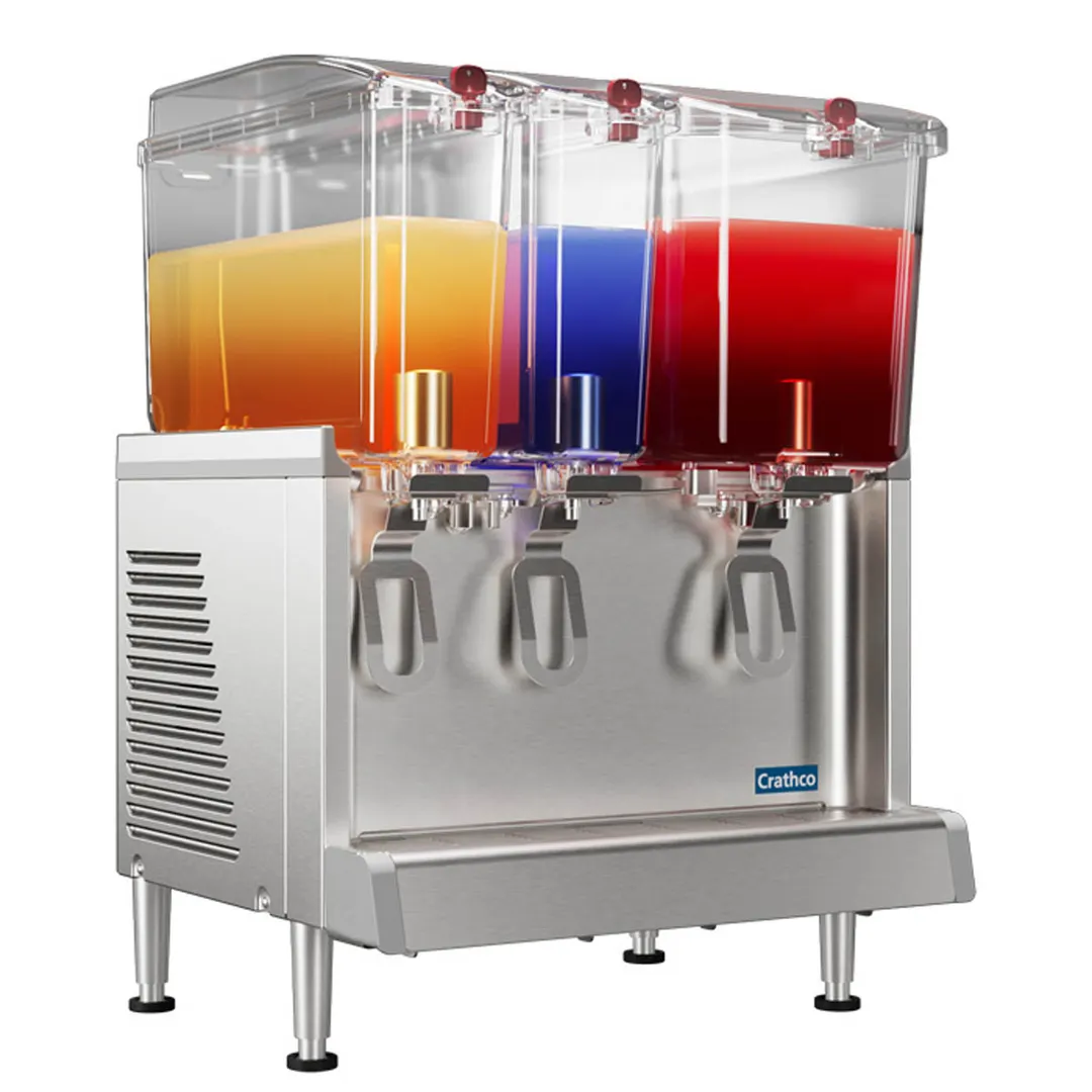 Crathco® CS-3D-16-290 Simplicity® Bubbler® Triple Combo Pre-Mix Cold Beverage Dispenser