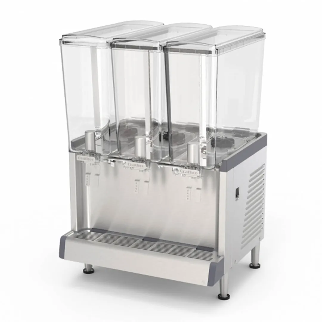 Crathco CS-3L-16-290 Beverage Dispenser with 3 Bowls / Agitator Type - 4.75 Gal (each) - 1/10 Hp
