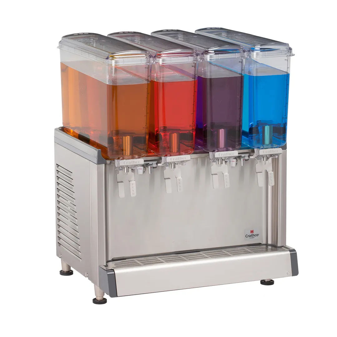 Crathco® CS-4E-16-290 Simplicity® Bubbler® Mini-Quad Pre-Mix Cold Beverage Dispenser