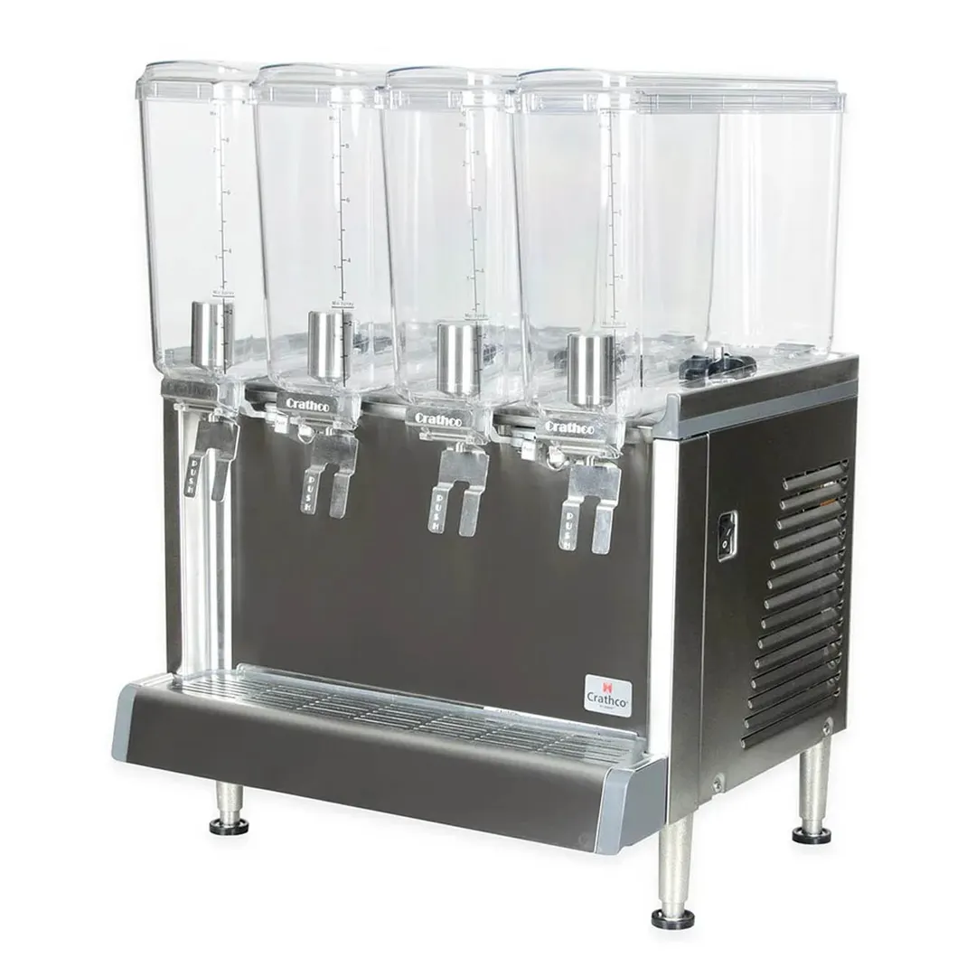 Crathco® CS-4E-16-290 Simplicity® Bubbler® Mini-Quad Pre-Mix Cold Beverage Dispenser
