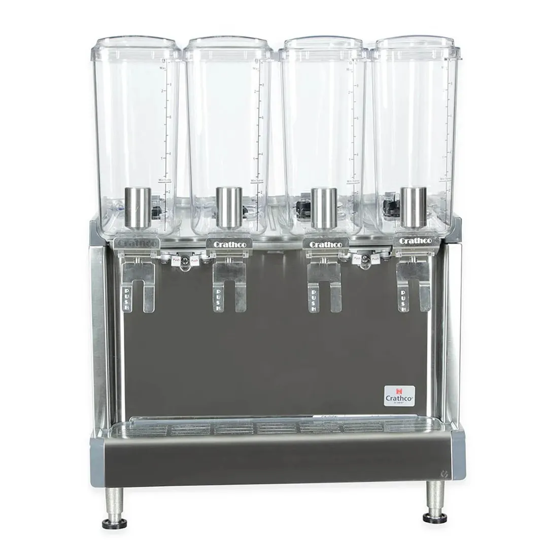 Crathco® CS-4E-16-290 Simplicity® Bubbler® Mini-Quad Pre-Mix Cold Beverage Dispenser