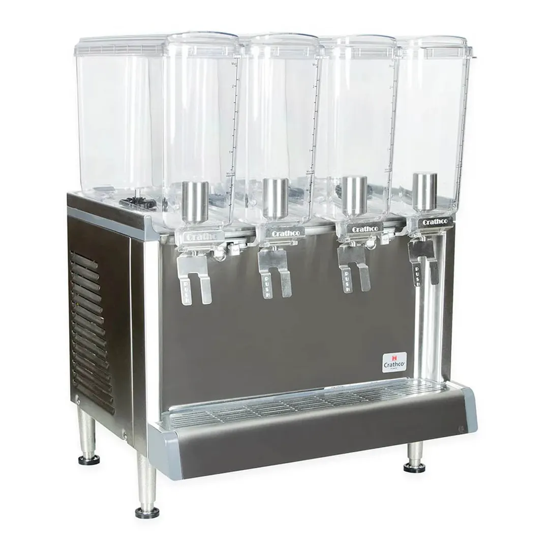 Crathco® CS-4E-16-290 Simplicity® Bubbler® Mini-Quad Pre-Mix Cold Beverage Dispenser