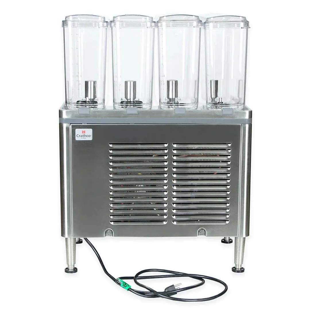 Crathco® CS-4E-16-290 Simplicity® Bubbler® Mini-Quad Pre-Mix Cold Beverage Dispenser