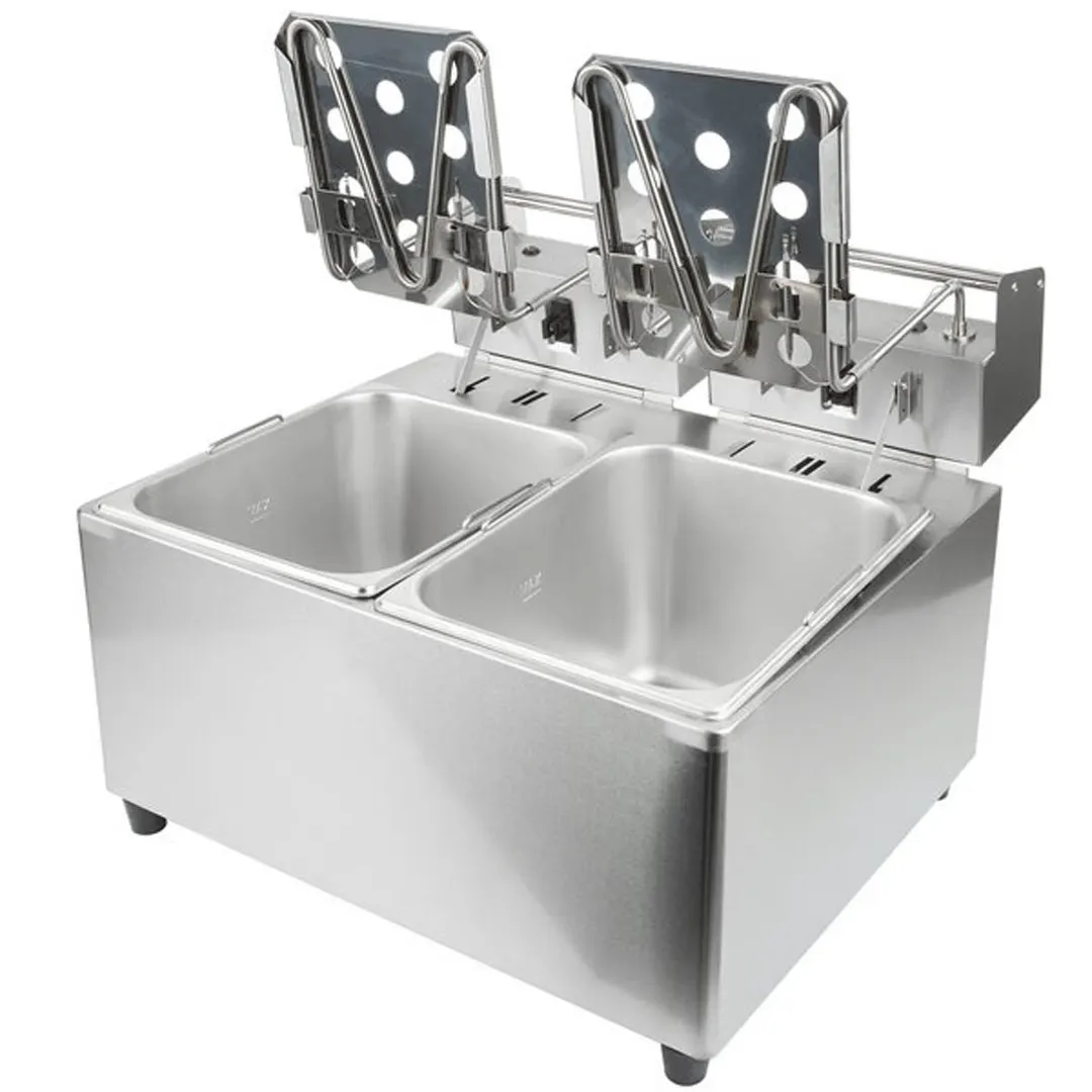 Cecilware® Pro EL2X15 Split Pot Countertop Electric Fryer