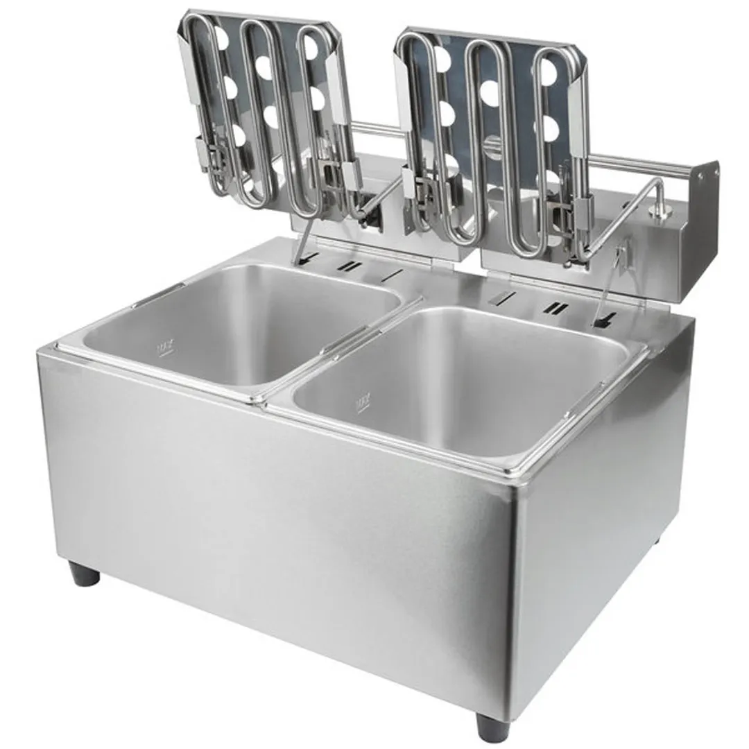 Cecilware® Pro EL2X25 Split Pot Countertop Electric Fryer