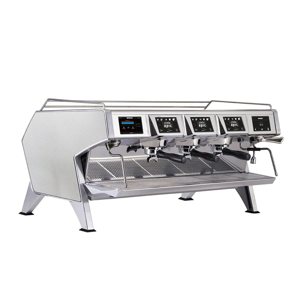 GRINDMASTER Beverage EPIC 3 STEEL Espresso Cappuccino Machine - 3 Groups / Automatic
