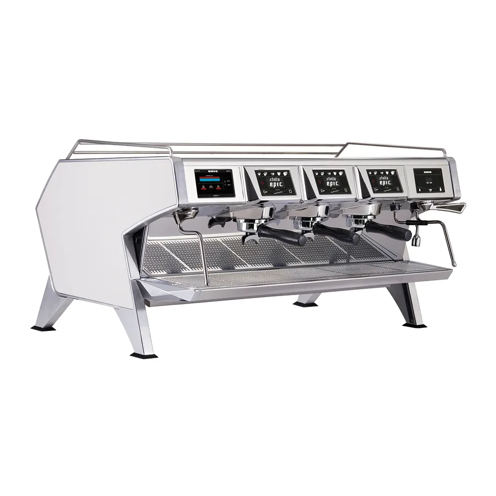 GRINDMASTER Beverage EPIC 3 WHITE Espresso Cappuccino Machine - 3 Groups / Automatic