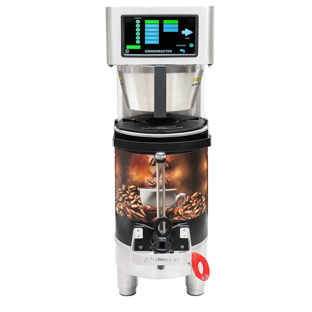 Grindmaster PBC-1W Single Coffee Brewer for Thermal Server For 1.5-Gal Warmer Shuttle