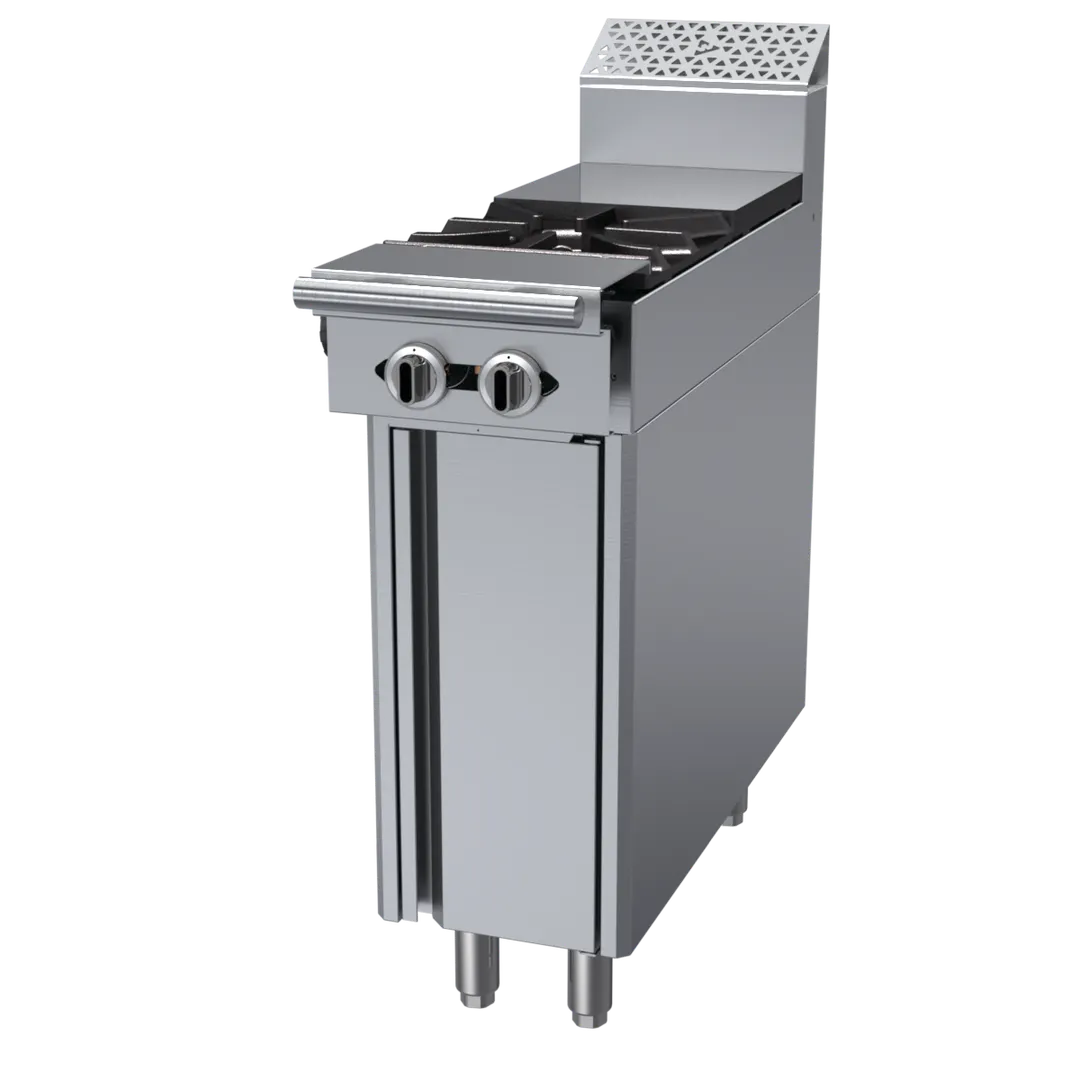 Garland US Range C12-15S 12" Gas Heavy Duty Range w/ (1) Open Burner, 12" Hot Top, Cabinet Base, 50.000 BTU