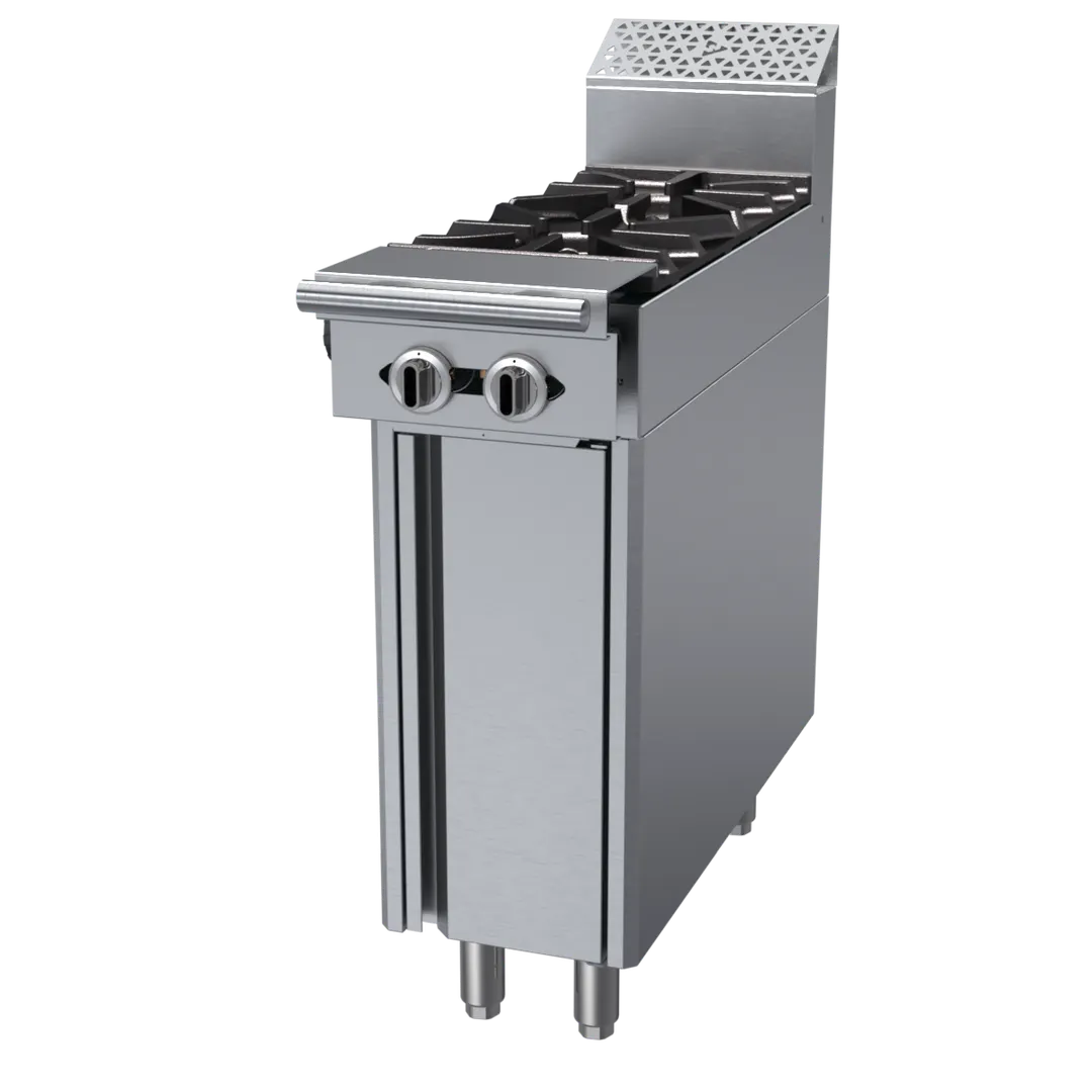 Garland US Range C12-6S 12" Gas Heavy Duty Range w/ (2) Open Burners, Cabinet Base, 70.000 BTU