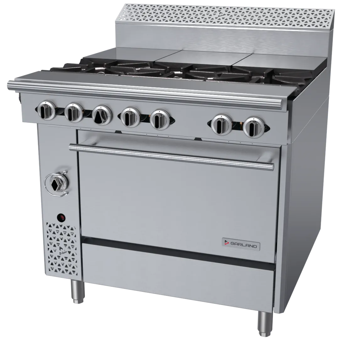 Garland US Range C36-15R Garland Cuisine Series Heavy Duty Range, Gas, 36"