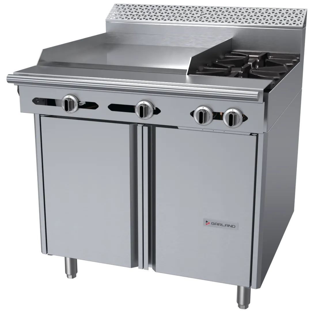 Garland US Range C36-2-1S Garland Cuisine Series Heavy Duty Range, Gas, 36"
