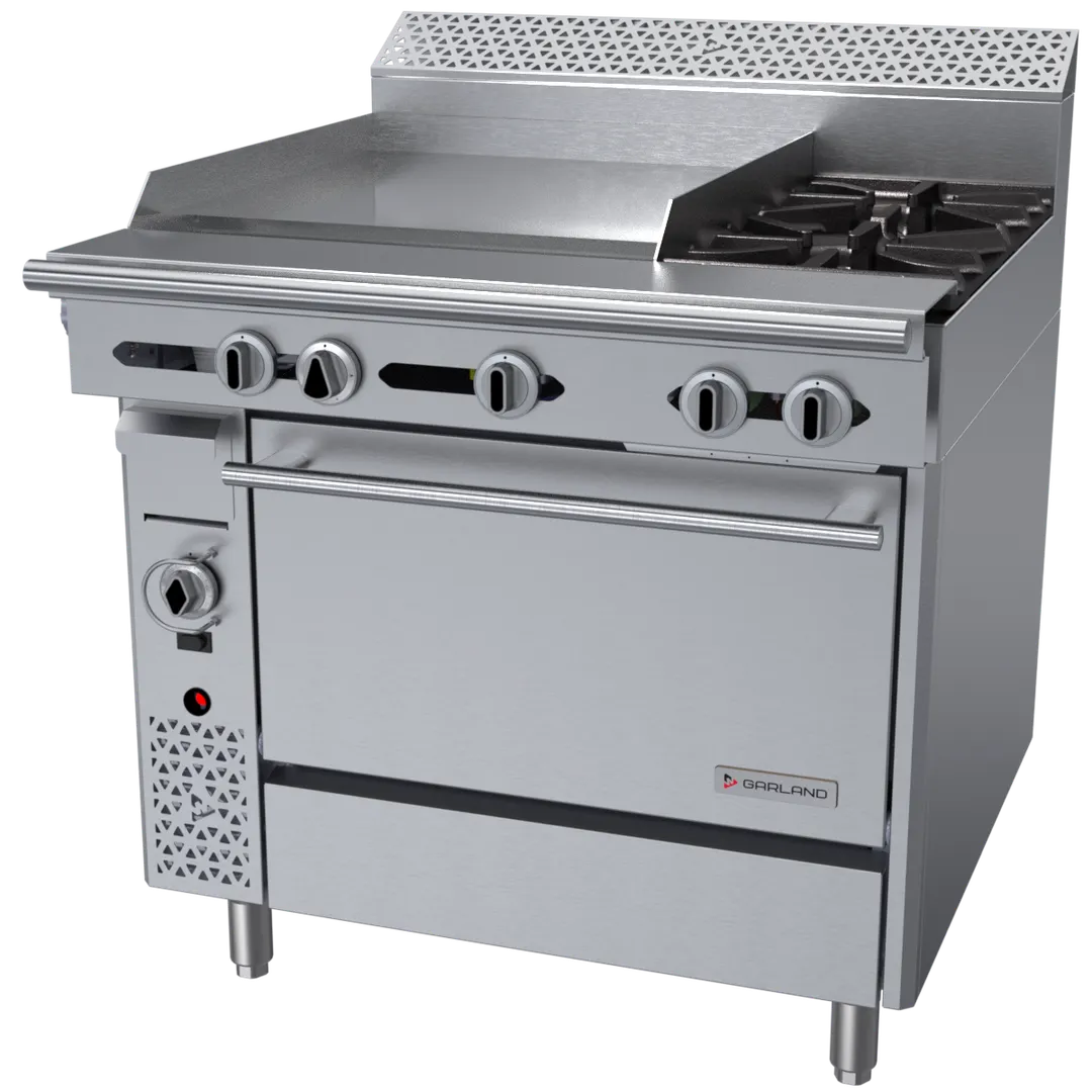 Garland US Range C36-2C Garland Cuisine Series Heavy Duty Range, Gas, 36"