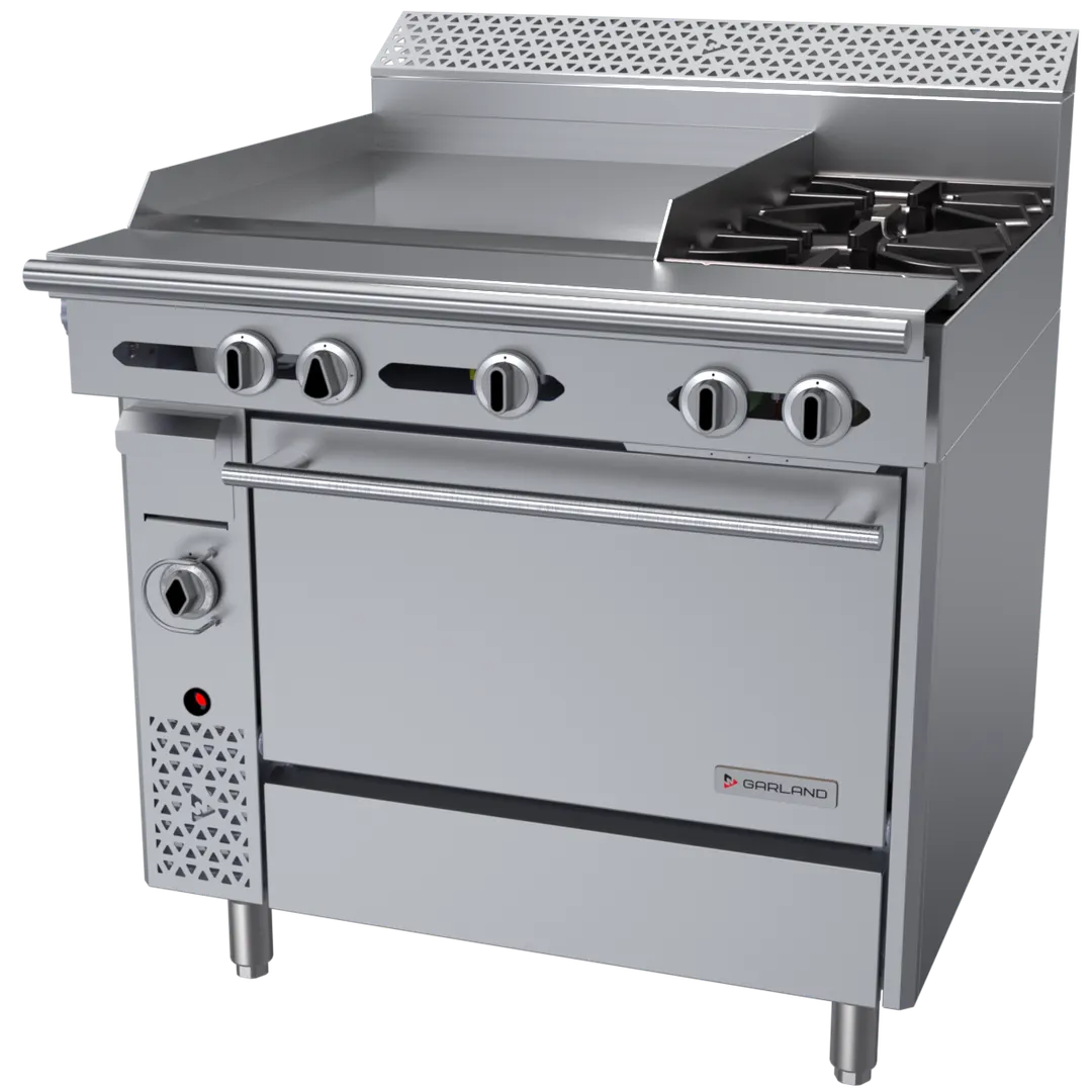 Garland US Range C36-2R Garland Cuisine Series Heavy Duty Range, Gas, 36"