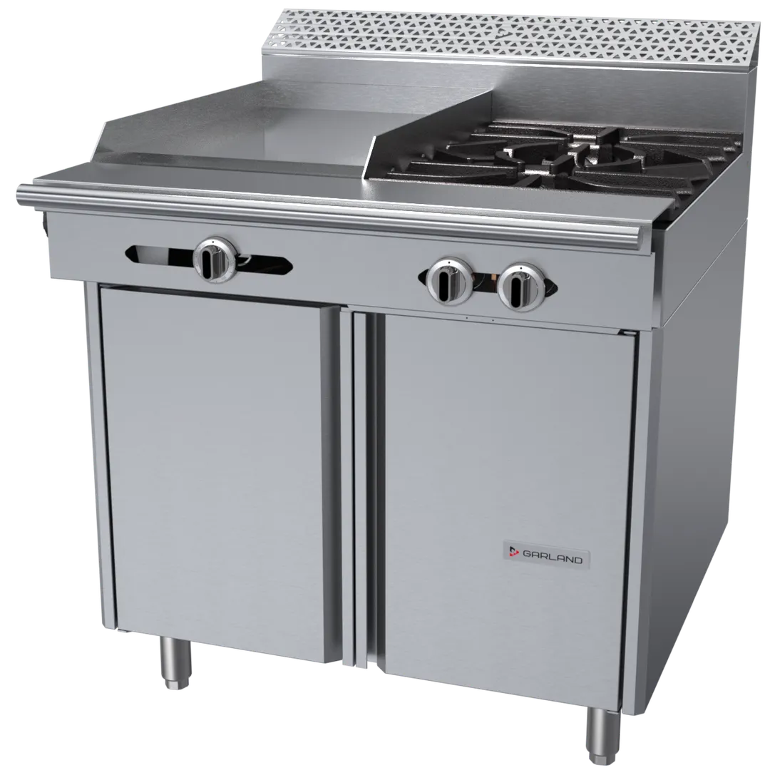 Garland US Range C36-4-1S Garland Cuisine Series Heavy Duty Range, Gas, 36"
