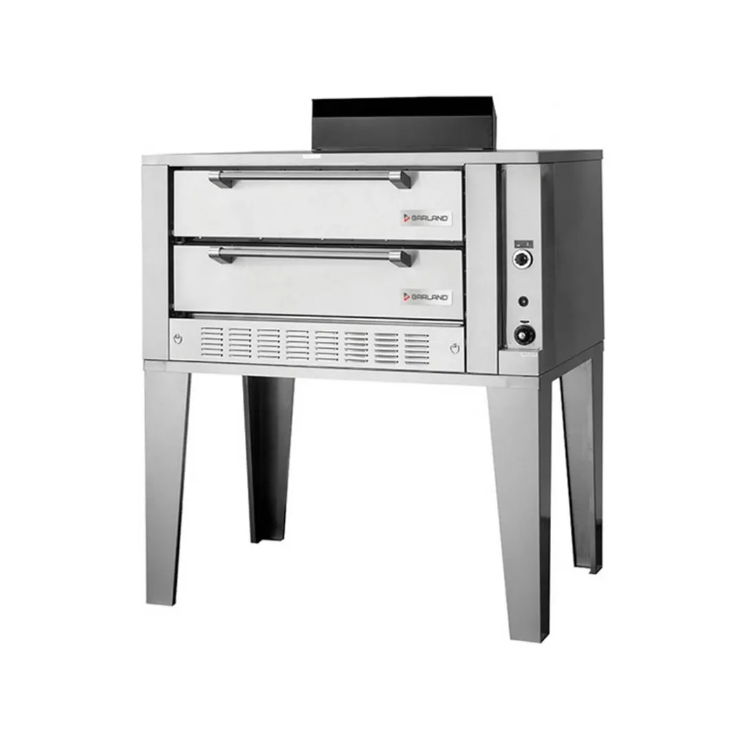Garland US Range E2011 55" Double Deck Electric Bake Oven with 8" Interior Height, 23" Legs, 12.4 kW 