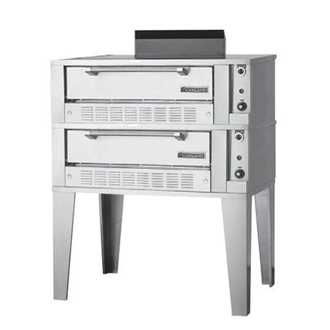 Garland US Range G2121-71 55" Double Deck Gas Bake/Roast Ovens with  7"/12" Interior Height, 22" Legs, 80.000 BTU