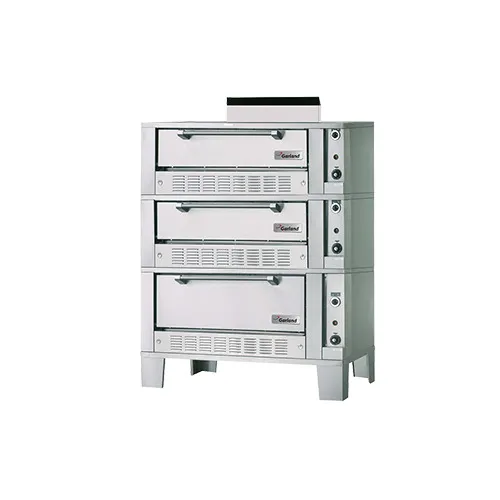 Garland US Range G2121-72 55" Triple Deck Gas Bake/Roast Oven with 7"/12" Interior Height, 6" Legs, 120.000 BTU