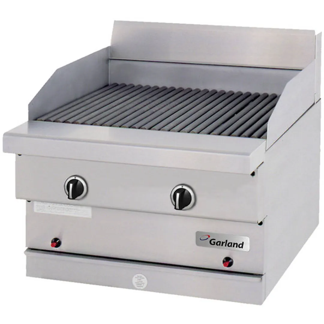Garland US Range GF24-BRL 24" Countertop Gas Lava Rock Charbroiler w/ FF Protection, 60.000 BTU