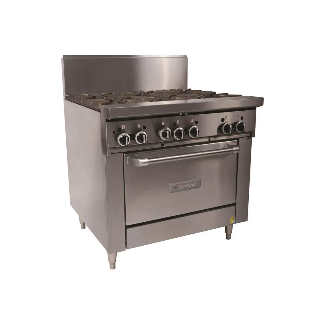 Garland US Range GF36-6R 36" Gas Range w/ (6) Open Burners, (1) Standard Oven, 194.000 BTU