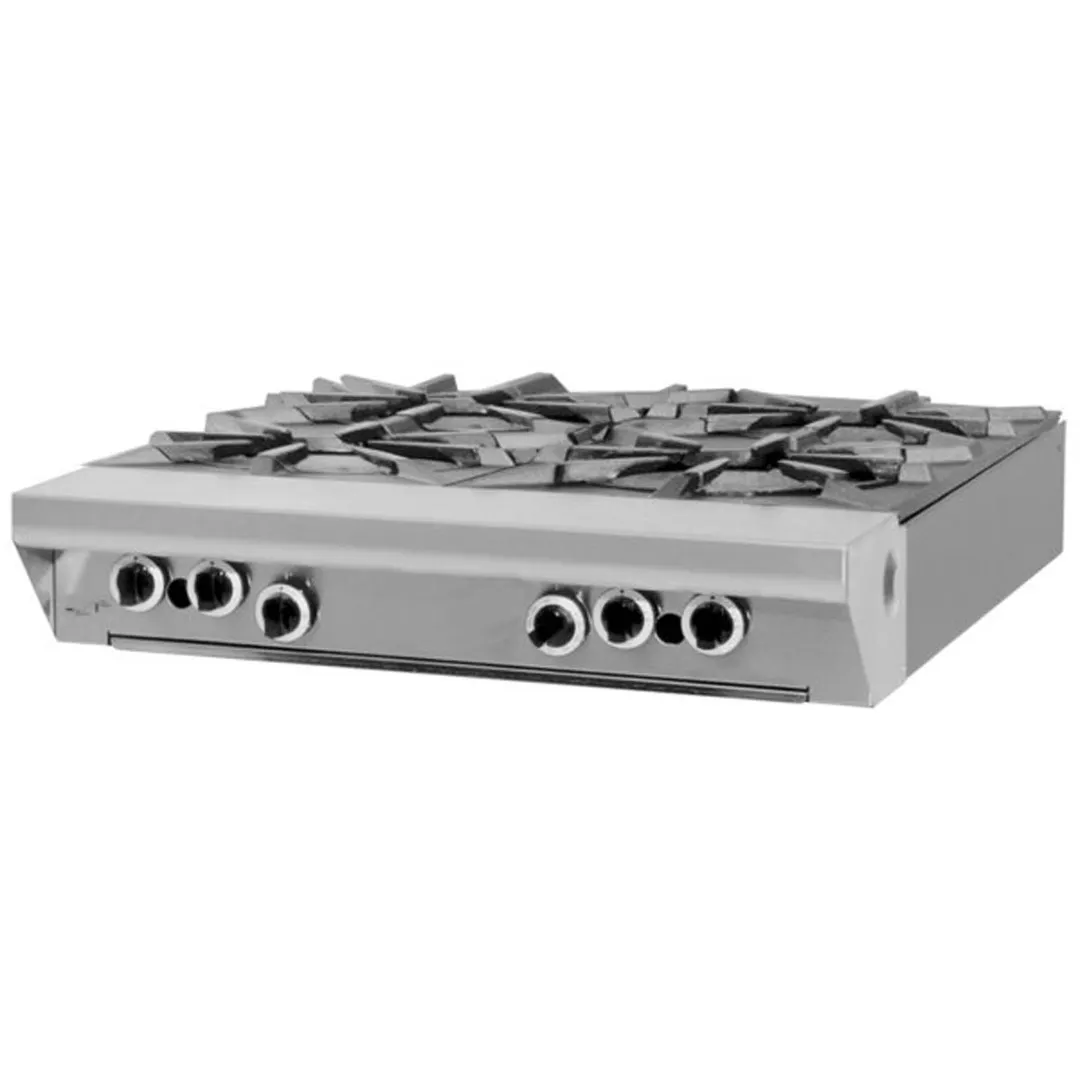 Garland US Range M44T 34" Gas Heavy Duty Range w/ (4) Open Burners, Modular Base, 140.000 BTU
