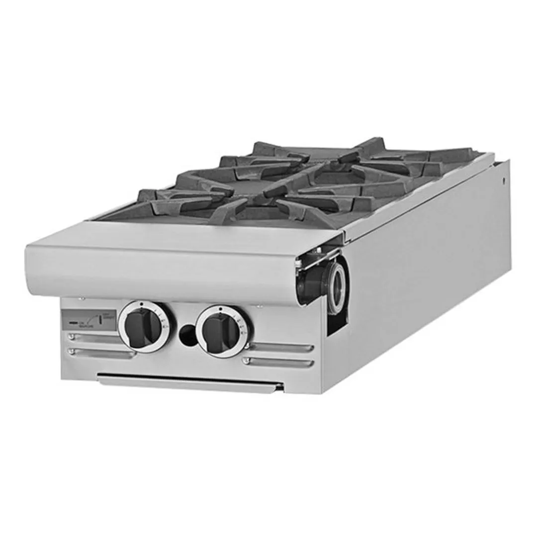 Garland US Range MST4T-E Gas 17" Heavy Duty Range w/ (2) Open Burners, Electronic Spark Ignition, Modular Base, 70.000 BTU