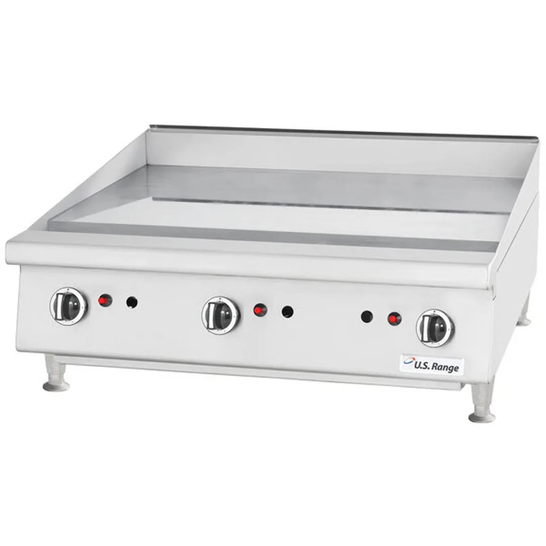 Garland US Range UTGG36-G36M 36" Countertop Manual Gas Griddle, 1" Steel Plate, 81.000 BTU