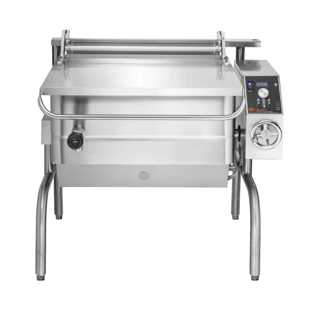 Groen BPM-40EA 40 Gallon Electric Tilt Skillets Braising Pan, Manual Tilt, Advanced Controls