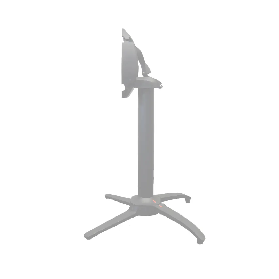 Grosfillex UT168009 Quattro Contact Terrace Table Base, Dining Height, Aluminum, Silver Gray