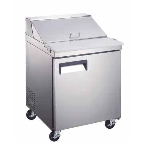 Grista GRSL-1D 27" One Section Salad/Sandwich Prep Table w/ 1 Door, 6 Pans, 6 cu. ft.