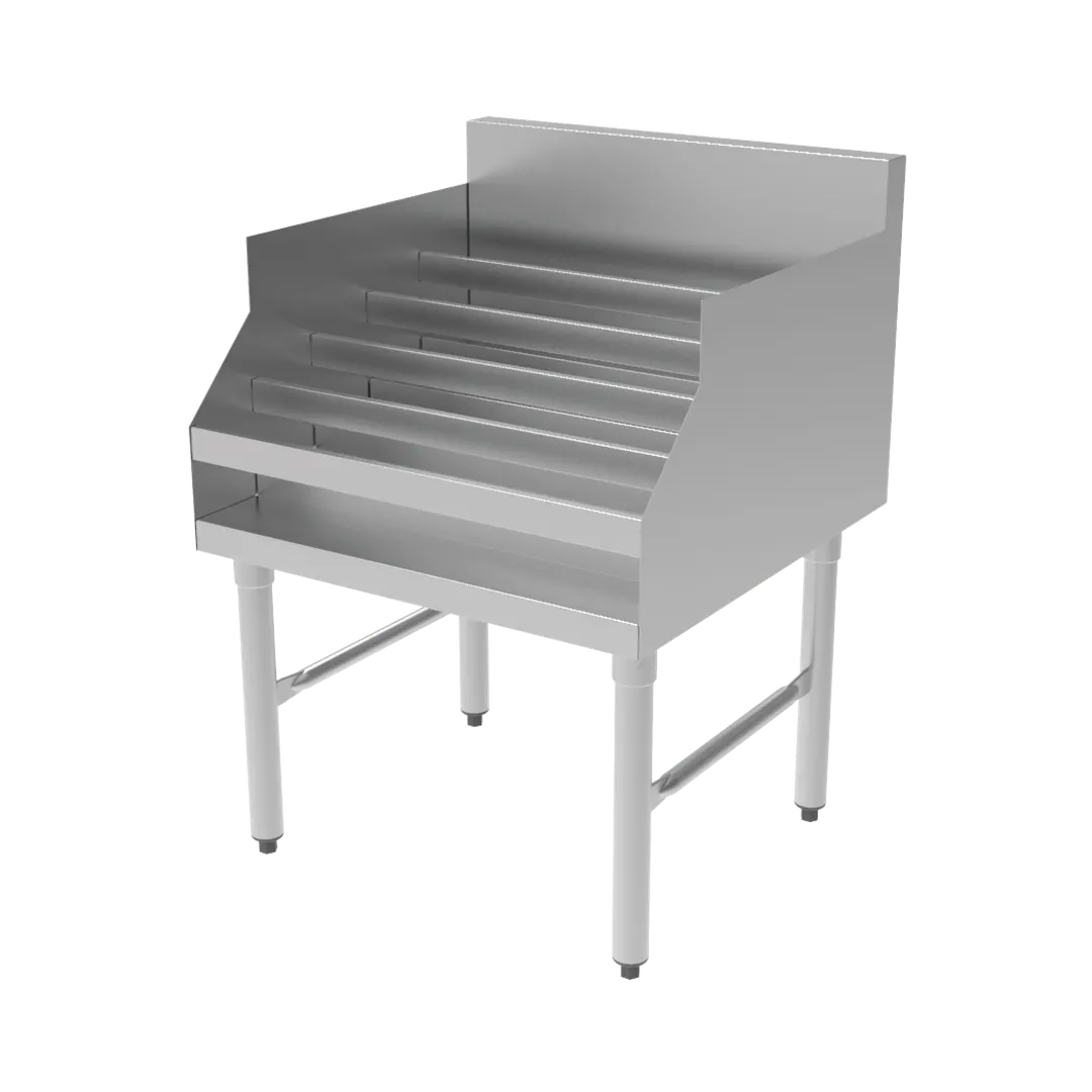 GSW USA BS-LDR2424 Liquor Display Rack, 5-Tiered, Free Standing