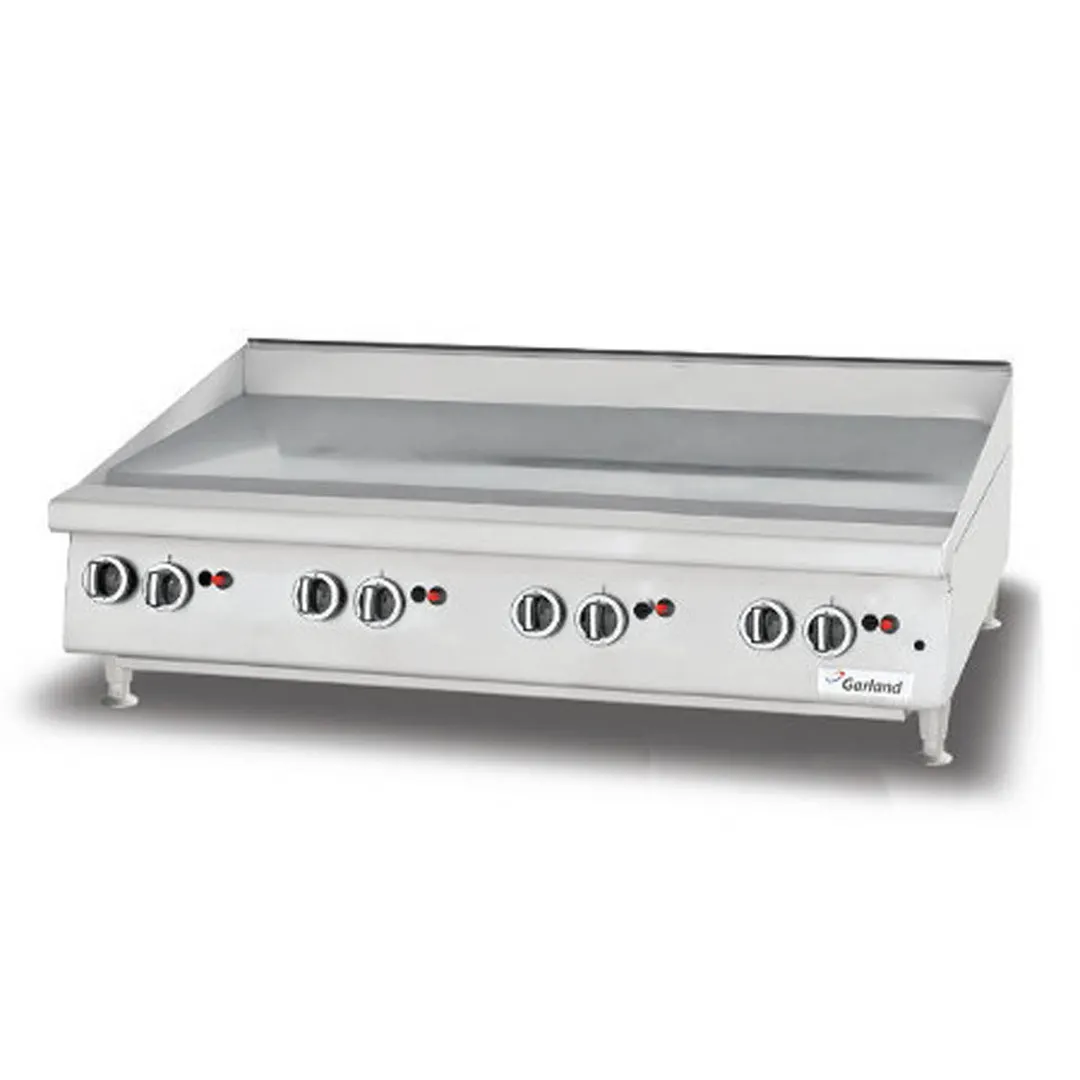 Garland GTGG48-GT48M 48" Countertop Thermostatic Gas Griddle, 1" Steel Plate, 112.000 BTU