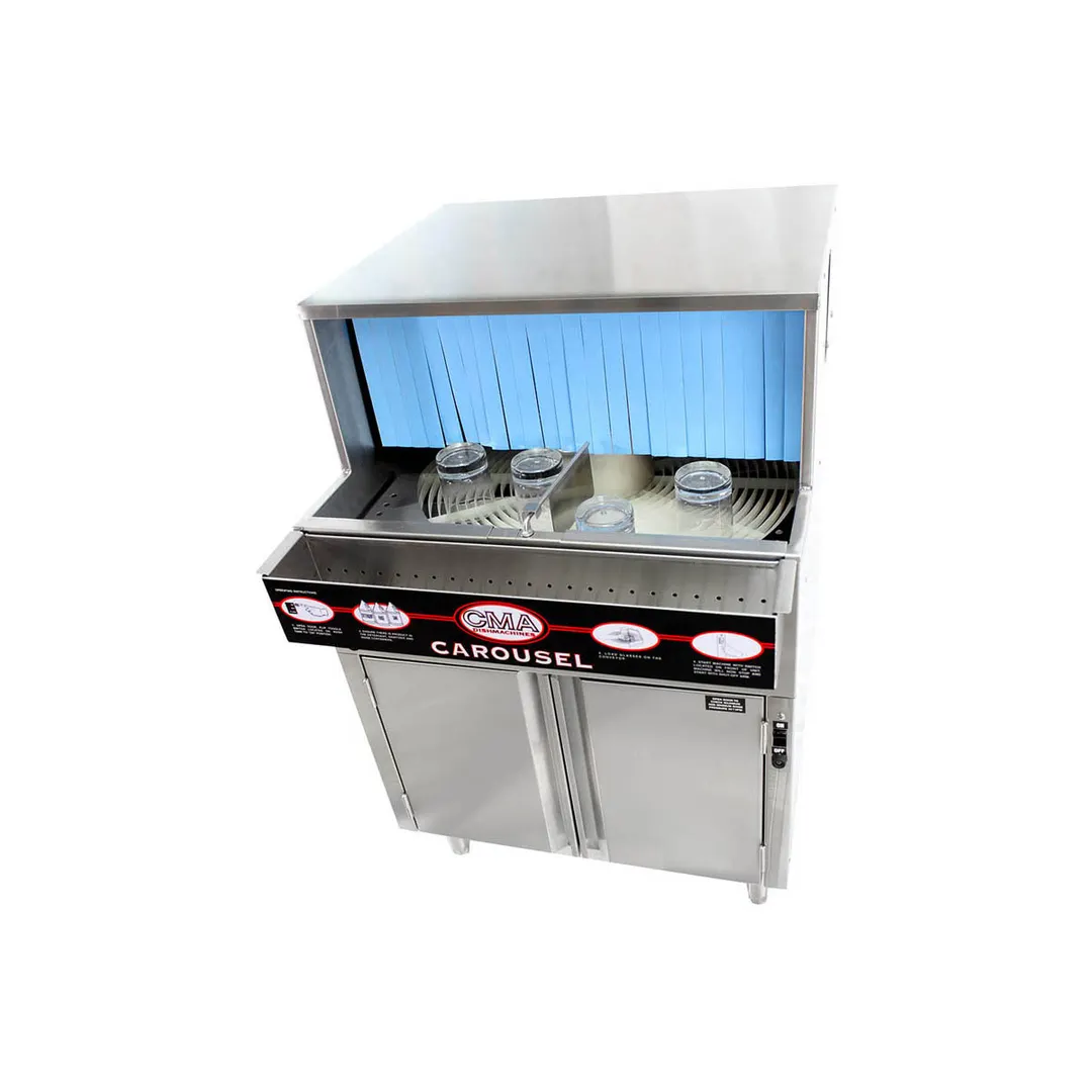 CMA Dishmachines GW-100 25" Rotary Undercounter Glasswasher, Low Temp - 1000 Glass/Hr - 120V