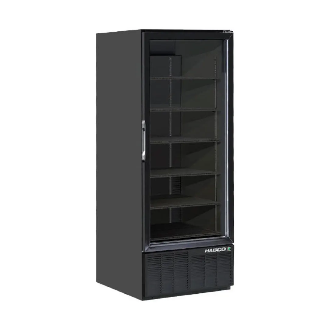 HABCO ESM28HCTD-BLK 30" Refrigerator, Black, 24‑37 cu ft, Cassette, Glass Door, LED, ENERGY STAR®