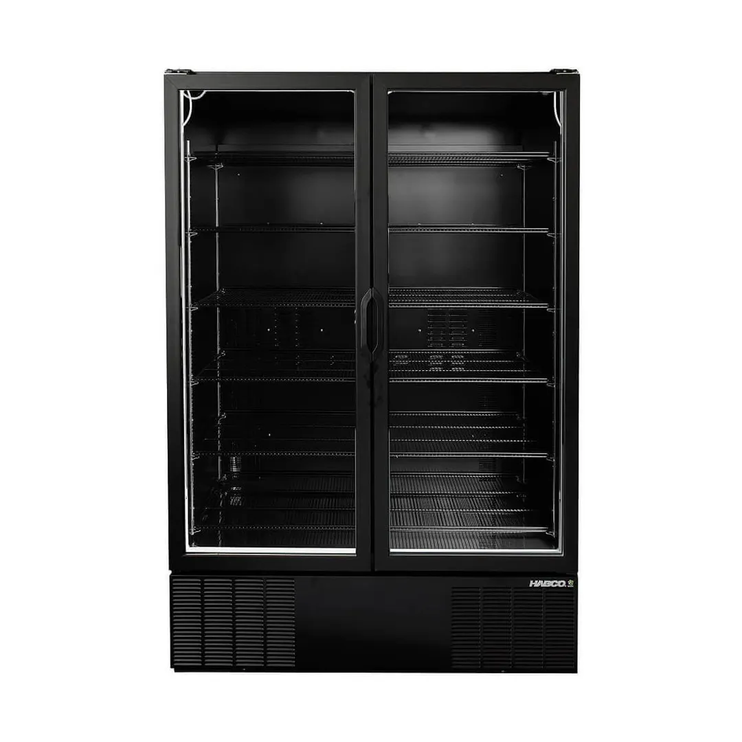HABCO ESM49HCBATD 54" 2‑Section Glass Door Refrigerator, 38‑53 cu ft, Exterior, ENERGY STAR®, R290