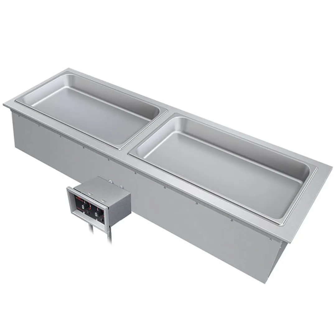 Hatco DHWBI-S2 Drop-In Modular Dry Slim Heated Well, (2) Full Size Pan Capacity