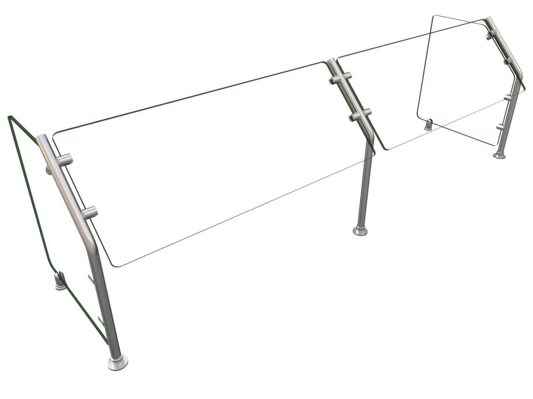 Hatco ES31-72 Flav-R-Shield™ Es31 Food Shield, Self Service, 72"W X 18"D X 22"H