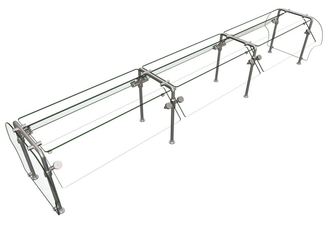 Hatco ES92-120 Flav-R-Shield™ Es92 Food Shield, Double-Sided Self-Service
