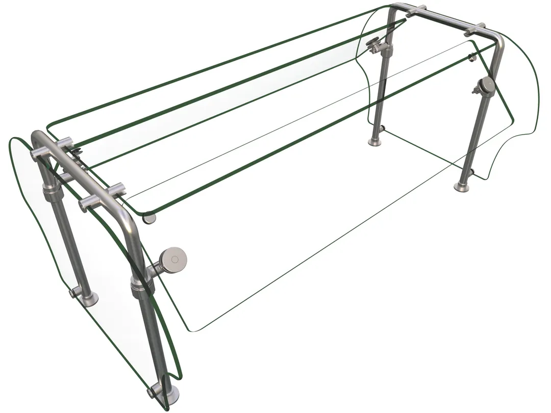 Hatco ES92-48 Flav-R-Shield™ Es92 Food Shield, Double-Sided Self-Service